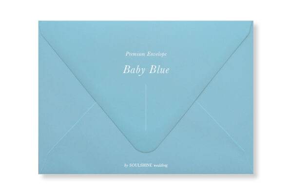 ซองการ์ดแต่งงาน สีฟ้า แบบพรีเมียม ทรงยุโรป แบบมาตรฐาน ใส่การ์ดแต่งงานขนาด 5x7 4x6 4x9